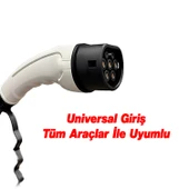 (3 Metre) Araç Şarj Kablosu 22 kW 3 Faz Type-2 Soket Elektrikli Çift taraflı Soketli Tak Çıkart thumbnail 4