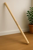 190 Cm Uzunluk, 25 Mm Kalınlık | Pürüzsüz Ahşap Yuvarlak Çubuk Hobi Çubuğu - 1