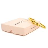 Altın Kaplama İmitasyon Aşk Düğümü Ajda Bilezik BLZ-3119 thumbnail 3