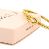 Altın Kaplama İmitasyon Aşk Düğümü Ajda Model Bilezik BLZ-3118 thumbnail 4