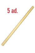 100 cm Uzun 35 mm Kalın Ahşap Pürüzsüz Yuvarlak Çubuk 5 Adet, Çok Amaçlı, Sağlam, Hobi Çubuğu - 2
