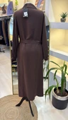 Nuss kemer Detayli Elbise - Kahve 2007 thumbnail 5