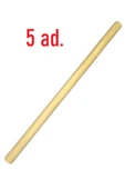 145 cm Uzun 35 mm Kalın Ahşap Pürüzsüz Yuvarlak Çubuk 5 Adet, Çok Amaçlı, Sağlam, Hobi Çubuğu - 2