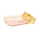 Altın Kaplama 2 Sırda Kaburga Kelepçe KB-127 thumbnail 3