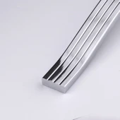 Akasya 256 mm 10lu Set Krom Gümüş Metal Mobilya Kulpu Çizgili Model Paslanmaz Sağlam Kulpları Kulbu thumbnail 3
