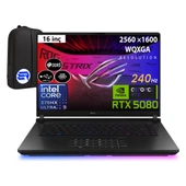 Asus Rog Strıx G16 G635LW-RW138EP5 Intel Core Ultra 9-275HX 64GB 1tb 16GB RTX5080 16" 2.5k Wqxga 240HZ WIN11 Pro + Elektropasaj Çanta - 1