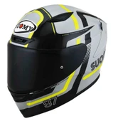 SUOMY TRACK-1 KASK NINETY SEVEN GREY-YELLOW thumbnail 1