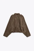 Süet Apoletli Bomber Ceket - 8
