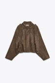 Süet Apoletli Bomber Ceket - 7