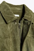 Süet Apoletli Bomber Ceket - 6