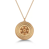 Atlantis Mandalası Gümüş Kolye thumbnail 1