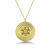 Atlantis Mandalası Gümüş Kolye thumbnail 1
