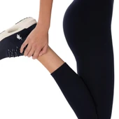 Kadın Lacivert Yüksek Bel Toparlayıcı Günlük Tayt thumbnail 7