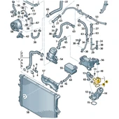 Audi A7 2011-2014 3.0 Dizel EGR Ara Su Flanşı 059121506E - 3