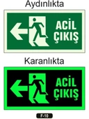 ACİL ÇIKIŞ LEVHASI PVC SOL YÖN - 3