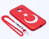 Zore Galaxy ile uyumlu J2 Pro 2018 Kılıf Bayrak Silikon - 2