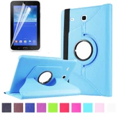 Zore Galaxy ile uyumlu Tab 3 Lite 7.0 T110 Dönebilen Standlı Kılıf thumbnail 5