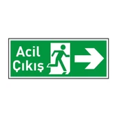 ACİL ÇIKIŞ LEVHASI PVC SAĞ YÖN - 1