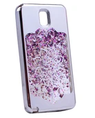 Zore Galaxy ile uyumlu Note 3 Kılıf Lazer Çiçekli Sıvılı Silikon - 7