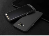 Zore Galaxy ile uyumlu S8 Plus Kılıf 360 3 Parçalı Rubber Kapak - 4