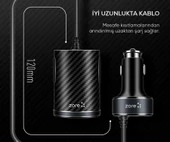Zore ZR-C502 2+2 Araç Şarj Seti thumbnail 4