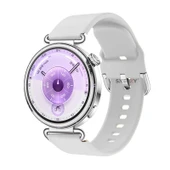 Huawei Watch GT6 41mm İle Uyumlu Yumuşak PureLux Soft Tokalı Silikon Kordon  Beyaz thumbnail 1