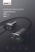 Zore ZR-C502 2+2 Araç Şarj Seti thumbnail 7