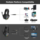 Zore Onikuma K20 RGB Oyuncu Kulaklığı 3.5mm - 3