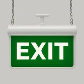 SEVİMSEL IŞIKLI YÖN TABELASI YÖNSÜZ EXIT / ÇIKIŞ TABELASI (ACİL DURUM İŞARETİ) - 1