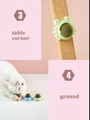 TİNEKE  Catnipli Yenilebilir Kedi Nanesi Otu Yalama Oyun Topu Oyuncağı Yengeç thumbnail 7