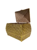 GOLD DİKDÖRTGEN KAPAKLI DEKOR KUTUSU - 2