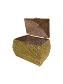 GOLD DİKDÖRTGEN KAPAKLI DEKOR KUTUSU - 1