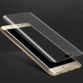 Zore Galaxy ile uyumlu S7 Edge Süper Pet Ekran Koruyucu Jelatin - 4