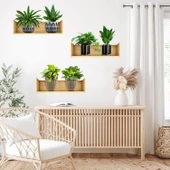 3B Trend 3 adet Bitki Tasarım Duvar Sticker Bitki Saksı Desen Duvar Çıkartması Duvar Dekorasyonu thumbnail 2