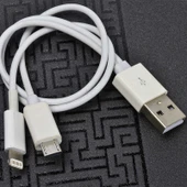 Zore Çiftli Lightning-Micro Kısa Usb Kablo thumbnail 3