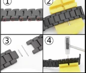 Zore ​​​Apple ile uyumlu Watch 38mm Mat Seramik Metal Kordon thumbnail 8