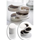 4 Katlı Dönen Silindir Takı Organizeri thumbnail 2