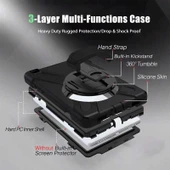 Zore Galaxy ile uyumlu Tab S6 Lite P610 Kılıf Defender Tablet Silikon thumbnail 5