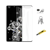 Zore Galaxy ile uyumlu S21 Ultra Süper Pet Ekran Koruyucu Jelatin - 4