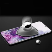 Zore Galaxy ile uyumlu S20 Ultra Kavisli Full Yapışkanlı Cam Ekran Koruyucu - 5