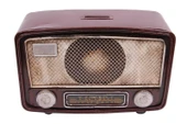 Dekoratif Metal Radyo Kumbaralı Vintage Hediyelik (1102) - 1