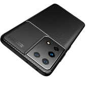 Zore Galaxy ile uyumlu S21 Ultra Kılıf Negro Silikon Kapak - 4