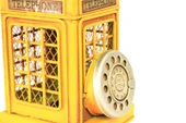 Dekoratif Metal Ahizeli Telefon Kumbara Biblo Hediyelik (C0725) - 3