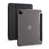 Zore Apple ile uyumlu iPad Pro 12.9 2020 (4.Nesil) Kılıf Tri Folding Kalem Bölmeli Standlı Kılıf - 1