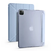 Zore Apple ile uyumlu iPad Pro 12.9 2020 (4.Nesil) Kılıf Tri Folding Kalem Bölmeli Standlı Kılıf - 9