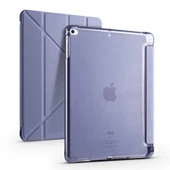 Zore Apple ile uyumlu iPad 9.7 2018 (6.Nesil) Kılıf Tri Folding Kalem Bölmeli Standlı Kılıf - 1
