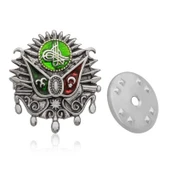 925 Ayar Gümüş Osmanlı Devlet Arması Rozet BRS98121019 - 1
