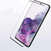 Zore Galaxy ile uyumlu S20 Ultra Kavisli Full Yapışkanlı Cam Ekran Koruyucu - 4