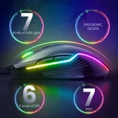 Zore Onikuma CW905 RGB Oyuncu Mouse - 5