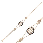 925 Ayar Gümüş Rose Kelebek Bileklik BR0460280 thumbnail 2